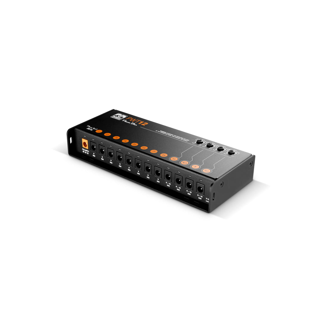 Palmer PWT 12 MK 2 – Fuente de alimentación universal para pedalboard con 12 salidas