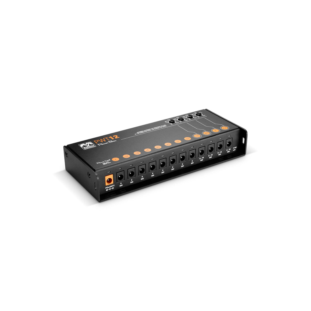 Palmer PWT 12 MK 2 – Fuente de alimentación universal para pedalboard con 12 salidas