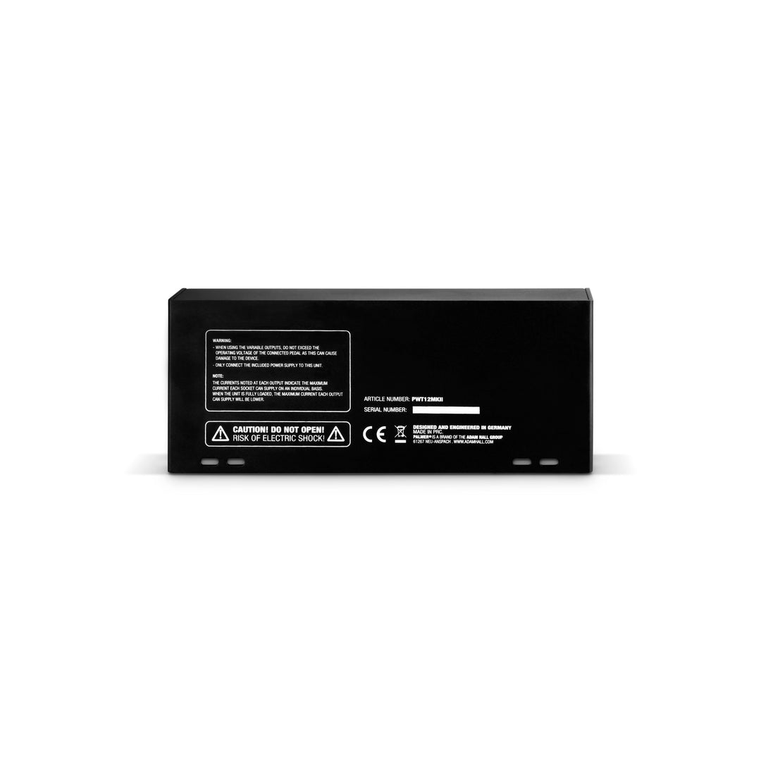 Palmer PWT 12 MK 2 – Fuente de alimentación universal para pedalboard con 12 salidas
