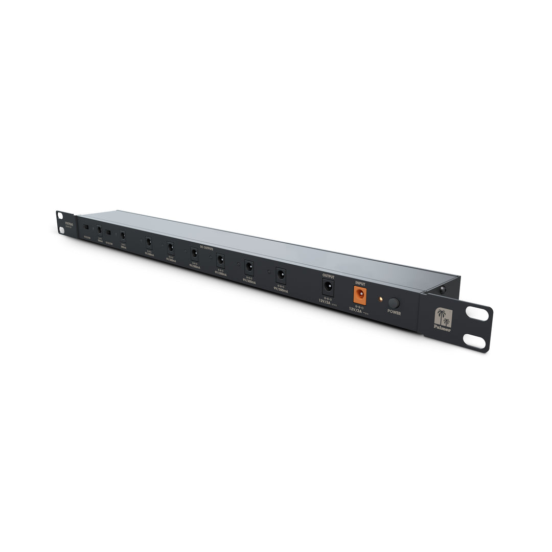 Palmer WT PB 40 RK - Fuente de alimentación con 8 salidas para montaje en rack