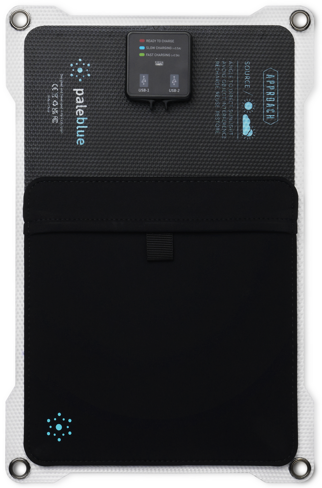 Pale Blue Approach 1 Solar Panel 7W Single, w/Grip Cords