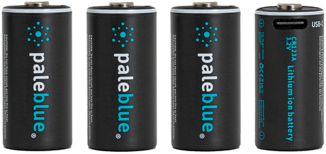 Baterías recargables Pale Blue CR123 Pack de 4