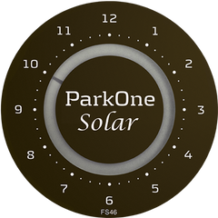 ParkOne Solar Reloj de estacionamiento, Sort