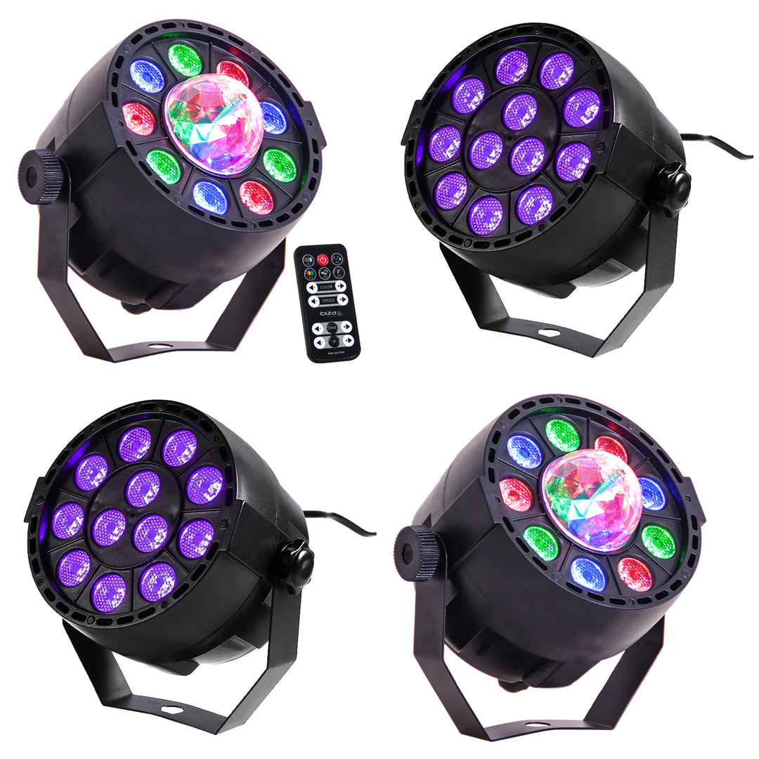 Partypack UV LED + Luces de disco