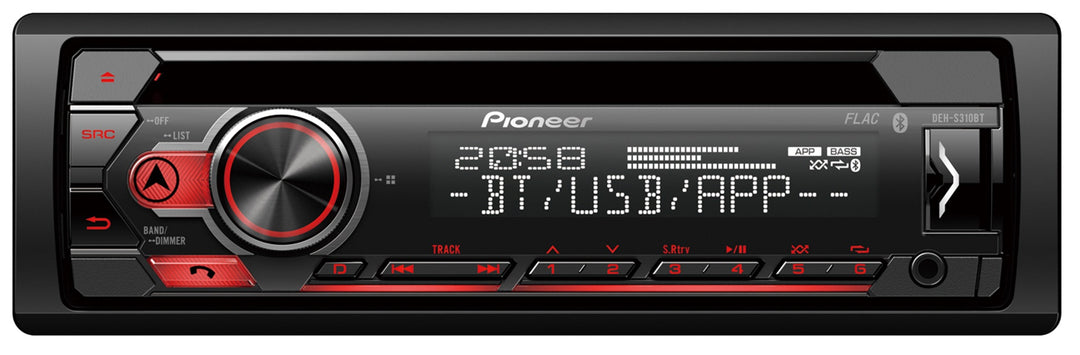 Pioneer DEH-S320BT 1-DIN Estéreo de coche con Bluetooth