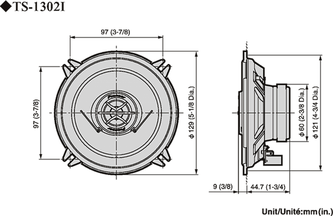 Pioneer TS-1302i Altavoz para Coche (13cm, 5,25")