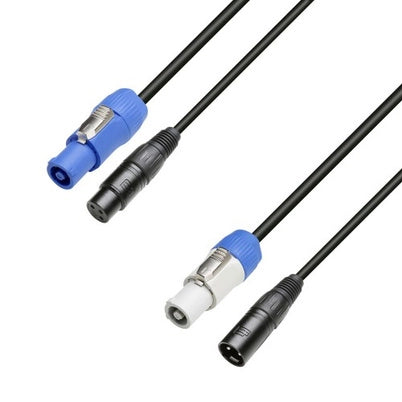 Cable combinado Powercon & XLR (5 Metros - DMX)