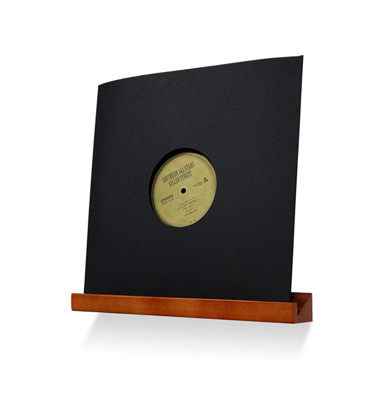 Estante de exhibición para discos de vinilo - Madera de Paulownia