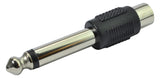 RCA Female to 6.3 mm Mono Jack adapter