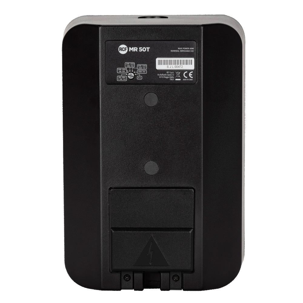 RCF væghøjttaler 2-vejs 5" sæt (2 styk) 60W 100 V IP55, Sort