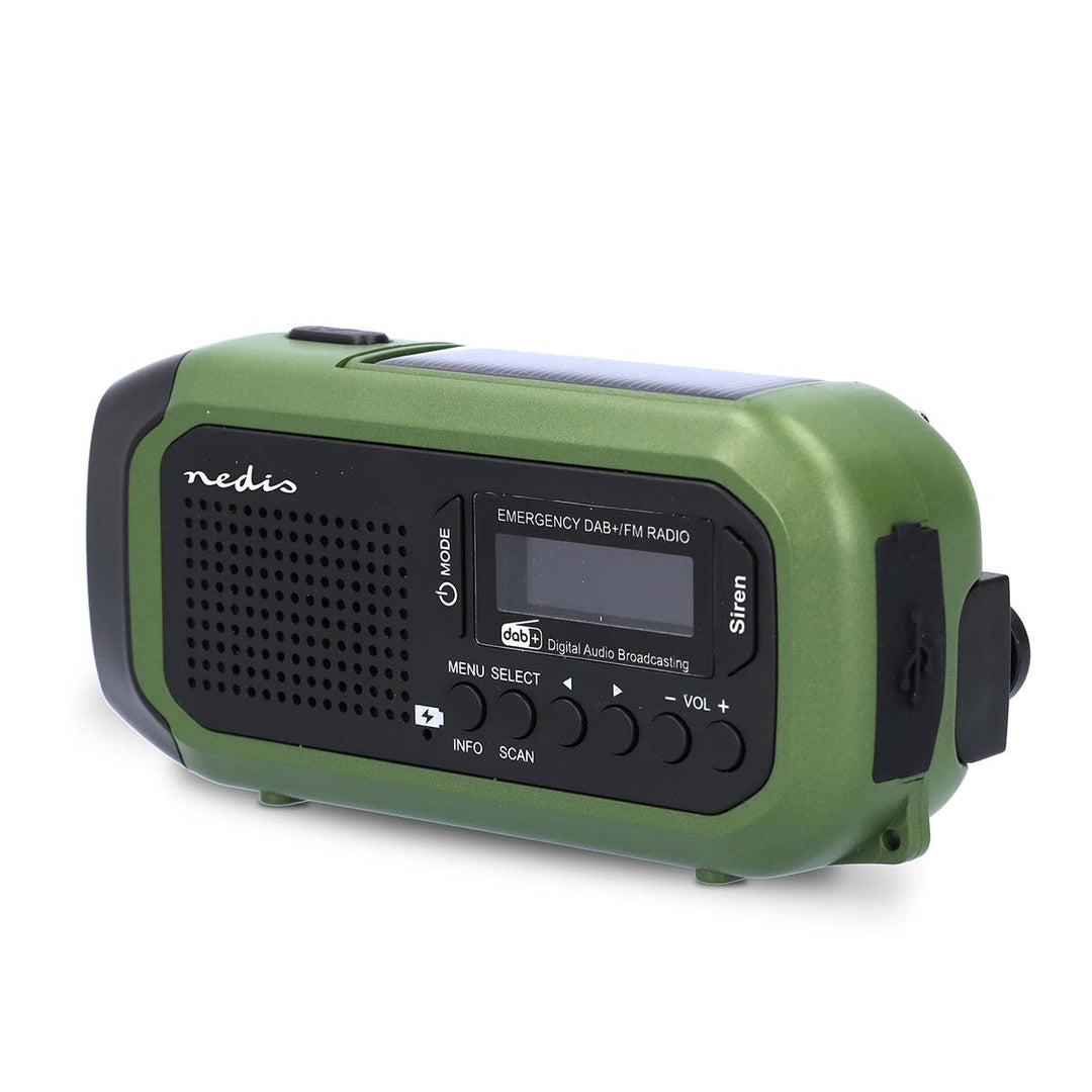 Radio de Emergencia Portátil con manivela