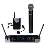 Renton Wireless handheld microphone + bodypack + black headset microphone