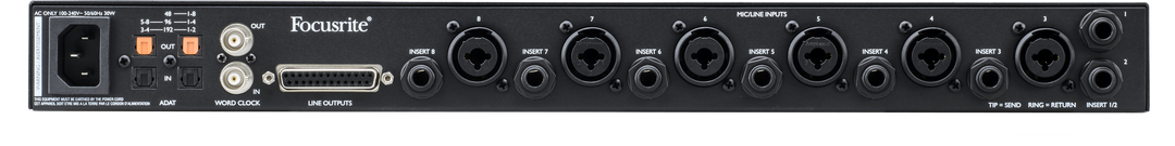 Focusrite Clarett+ Octopre Micrófono Preamp