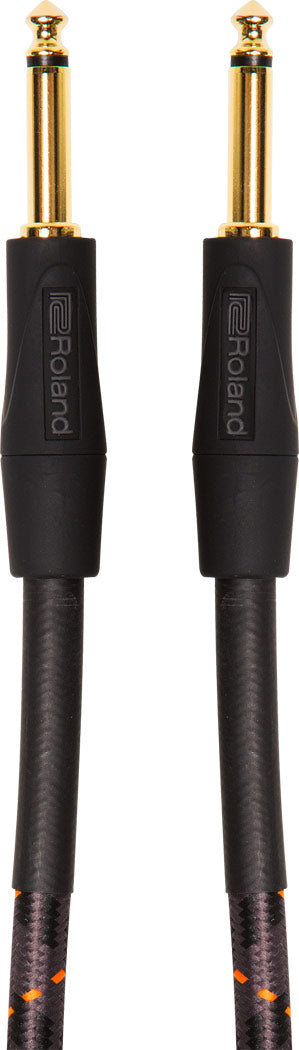 Roland "GOLD" Instrument Kabel 6.3mm Jack mono a 6.3mm Jack mono