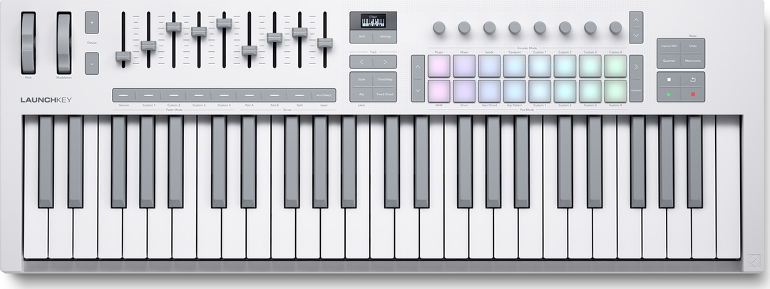 Novation Launchkey 49 MK4 MIDI-Teclados (Hvid)