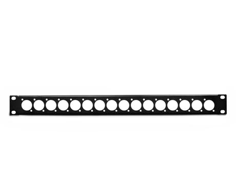 Perfex 19" con 16 D-slot punchout, 1U