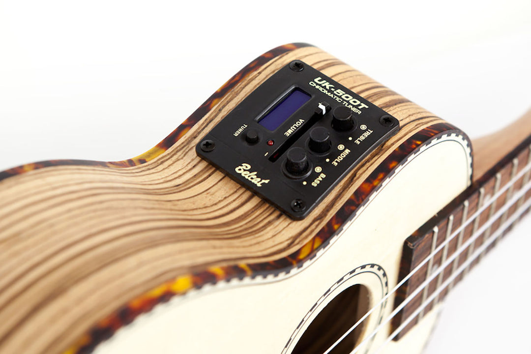 Reno RU210E Soprano Ukeleles con Pickup y Afinador (Natur)