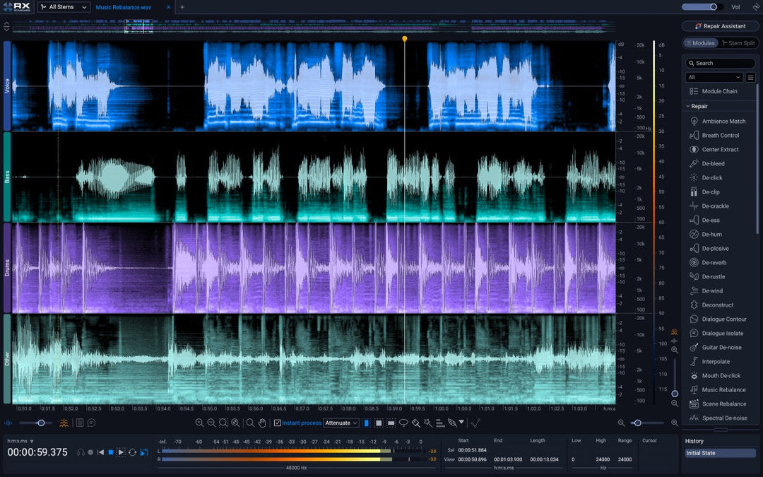 RX 12 Standard: CRG de cualquier producto iZotope de pago