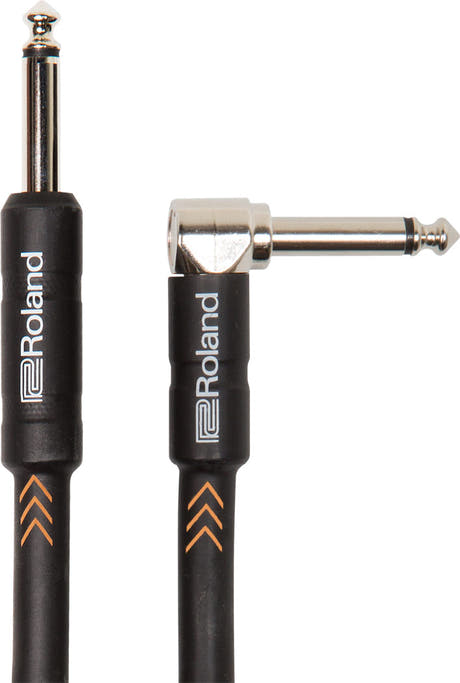 Roland "Nickel" Cable de instrumento Jack 6.3mm mono a Jack 6.3mm angular mono