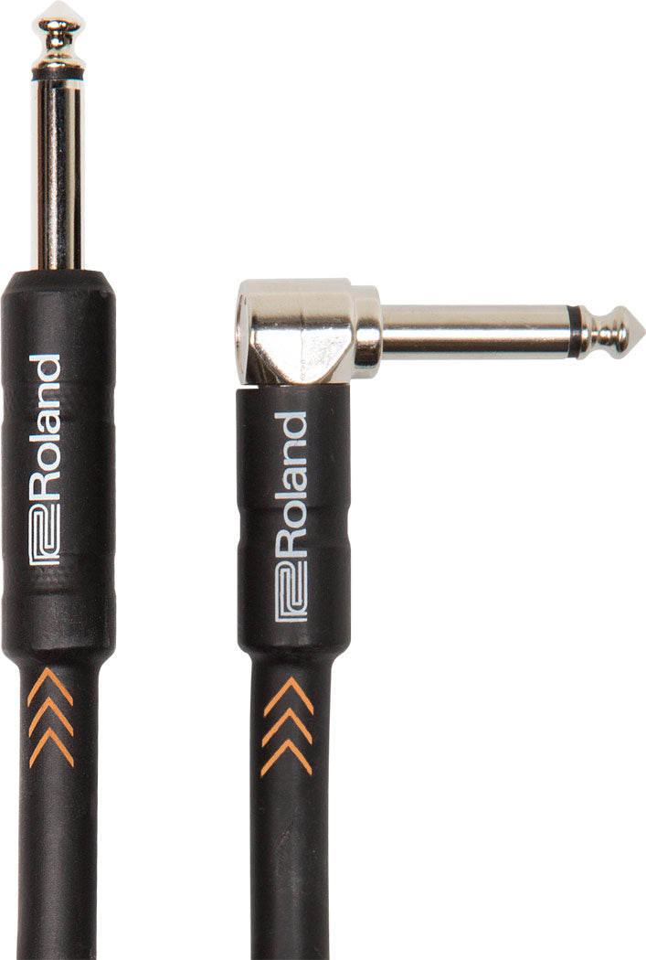 Roland "Nickel" Cable de instrumento Jack 6.3mm mono a Jack 6.3mm angular mono