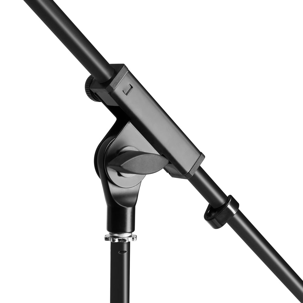 Adam Hall Stands S 10 B - Soporte de micrófono con brazo jirafa y patas bloqueables
