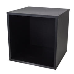 Studio 57 - Estante de almacenamiento para discos de vinilo (36,5 x 36,5 cm, Black)