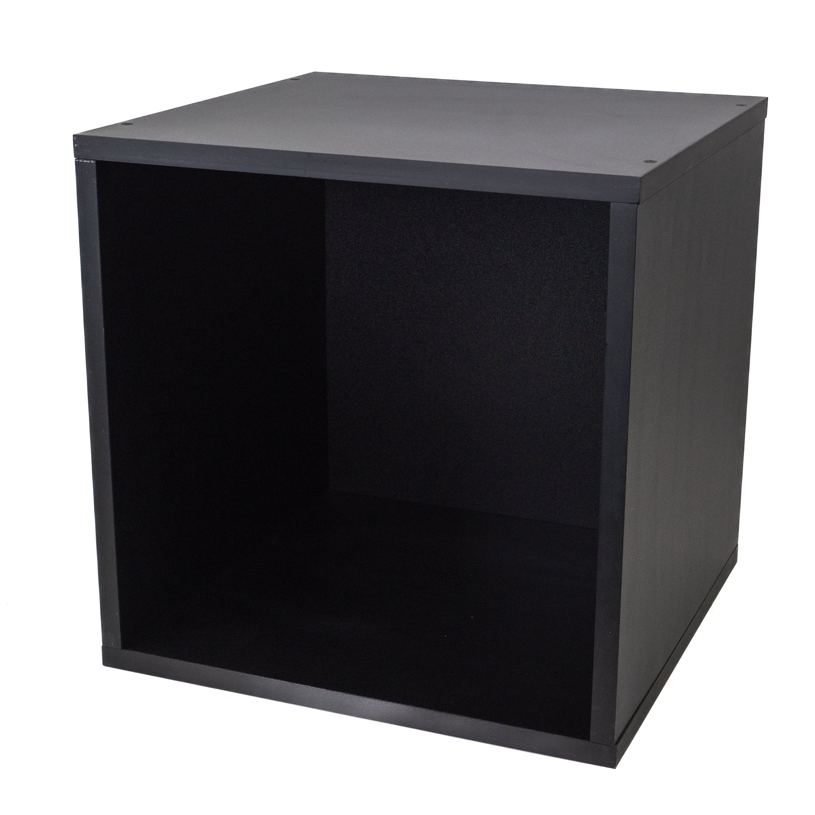 Studio 57 - Estante de almacenamiento para discos de vinilo (36,5 x 36,5 cm, Black)