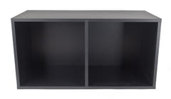 Studio 57 - Estante de almacenamiento para discos de vinilo (71,5 x 36,5 cm, Black)