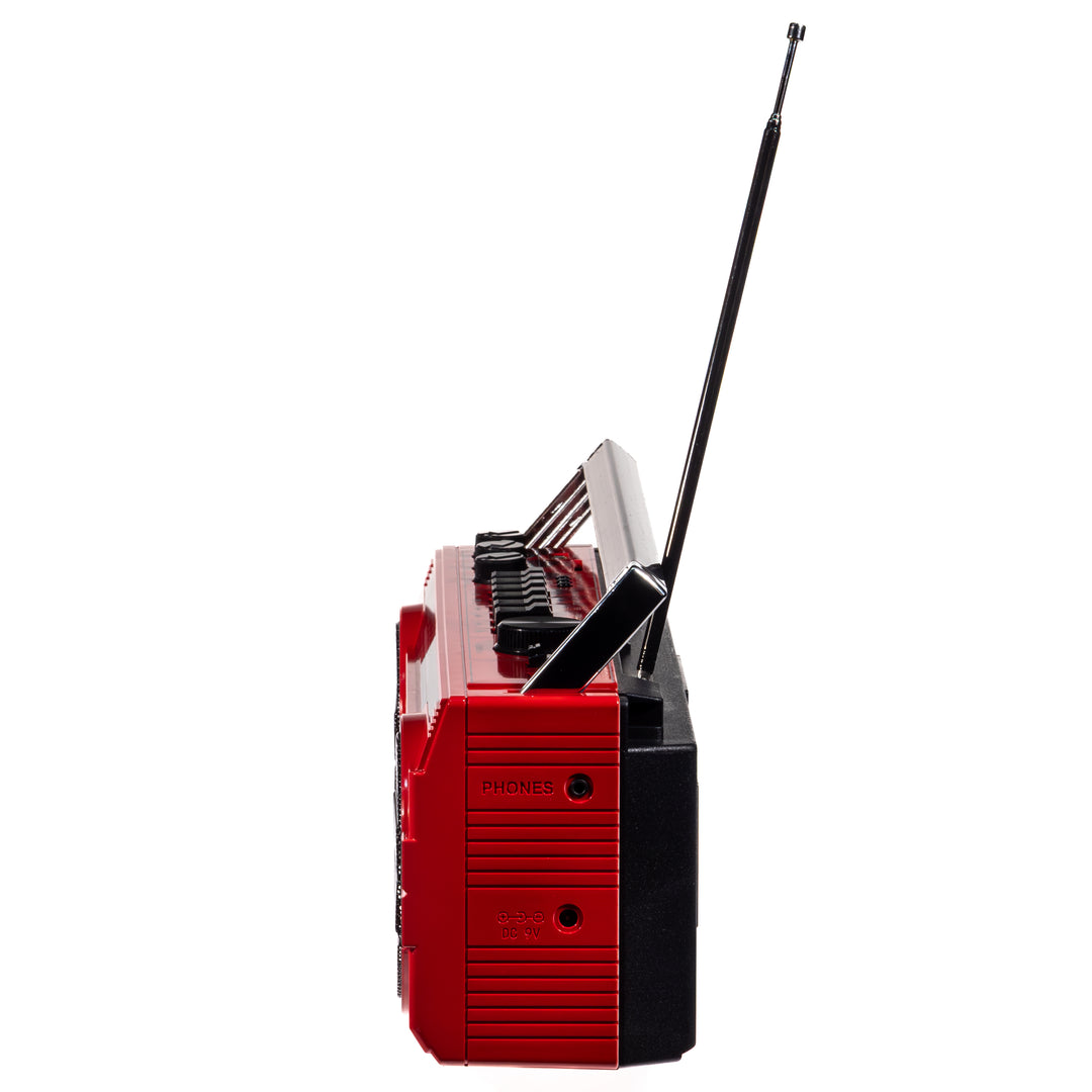 Studio 57 - Reproductor de casetes con FM & Bluetooth, Rojo