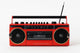 Studio 57 Reproductor de casetes con FM y Bluetooth, Rojo