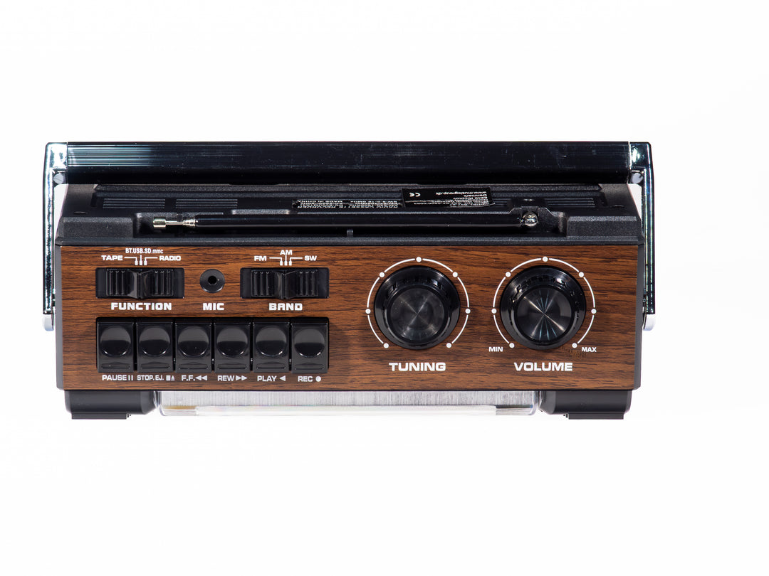 Studio 57 - Reproductor de casetes con FM & Bluetooth, Marrón