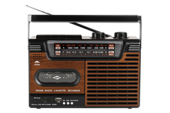 Reproductor de casetes Studio 57 con FM y Bluetooth, Marrón + cinta de casete