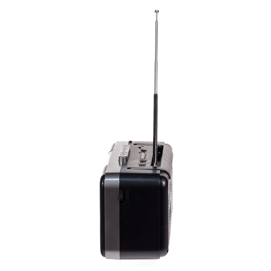Studio 57 - Reproductor de casetes con FM & Bluetooth, Gris