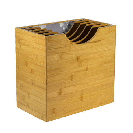 Studio 57 - Caja de almacenamiento de bambú para vinilos