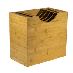 Studio 57 - Caja de almacenamiento de bambú para vinilos