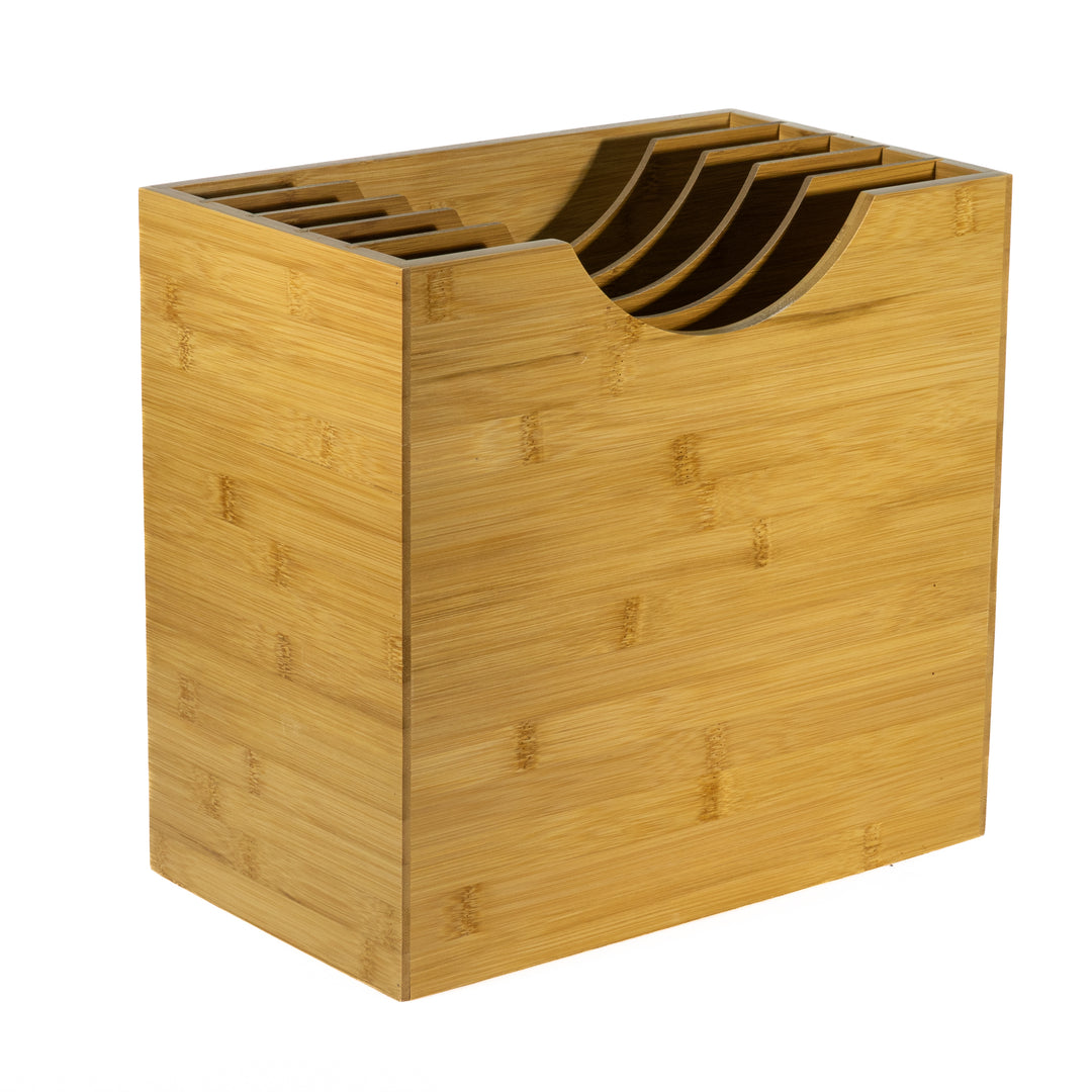 Studio 57 - Caja de almacenamiento de bambú para vinilos