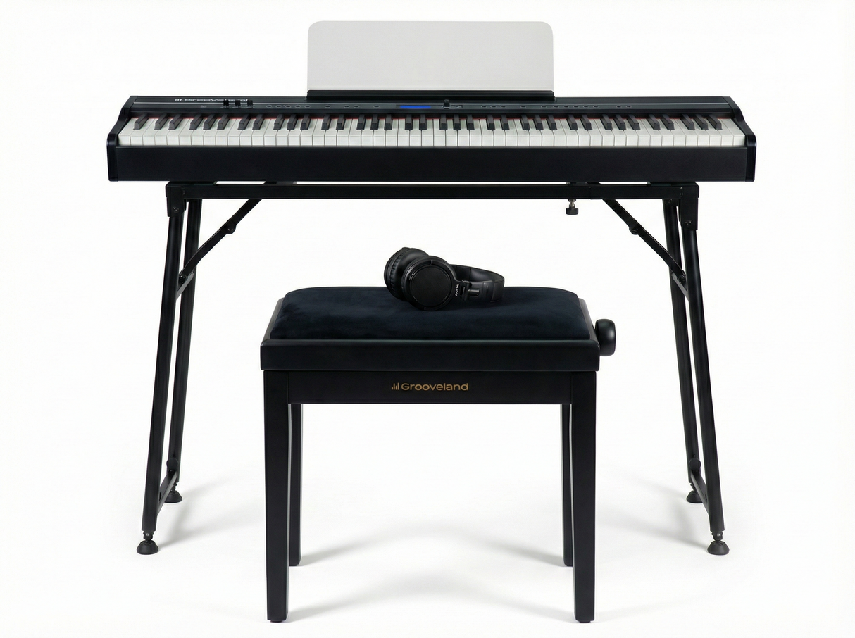 Grooveland FP80 El Klaver (Sort) Komplet Pakke