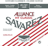 Savarez 540R Red Alliance guitar string set, norm