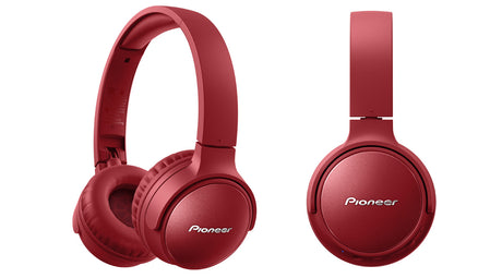 Pioneer SE-S6BN Auriculares Bluetooth con Cancelación de Ruido (Rojo)