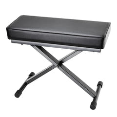 Adam Hall Stands SKT 17 - Banco de teclado plegable con acolchado extra grueso