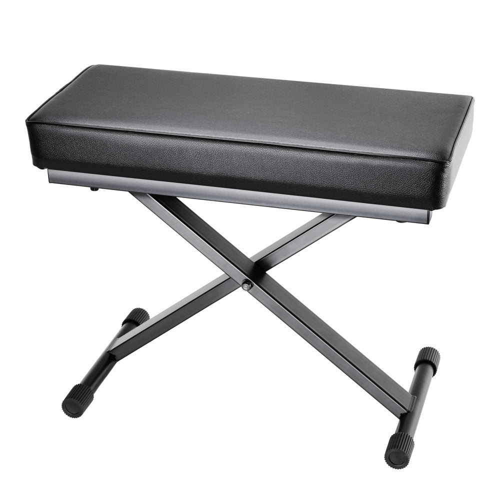 Adam Hall Stands SKT 17 - Banco de teclado plegable con acolchado extra grueso