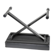 Adam Hall Stands SKT 17 - Banco de teclado plegable con acolchado extra grueso