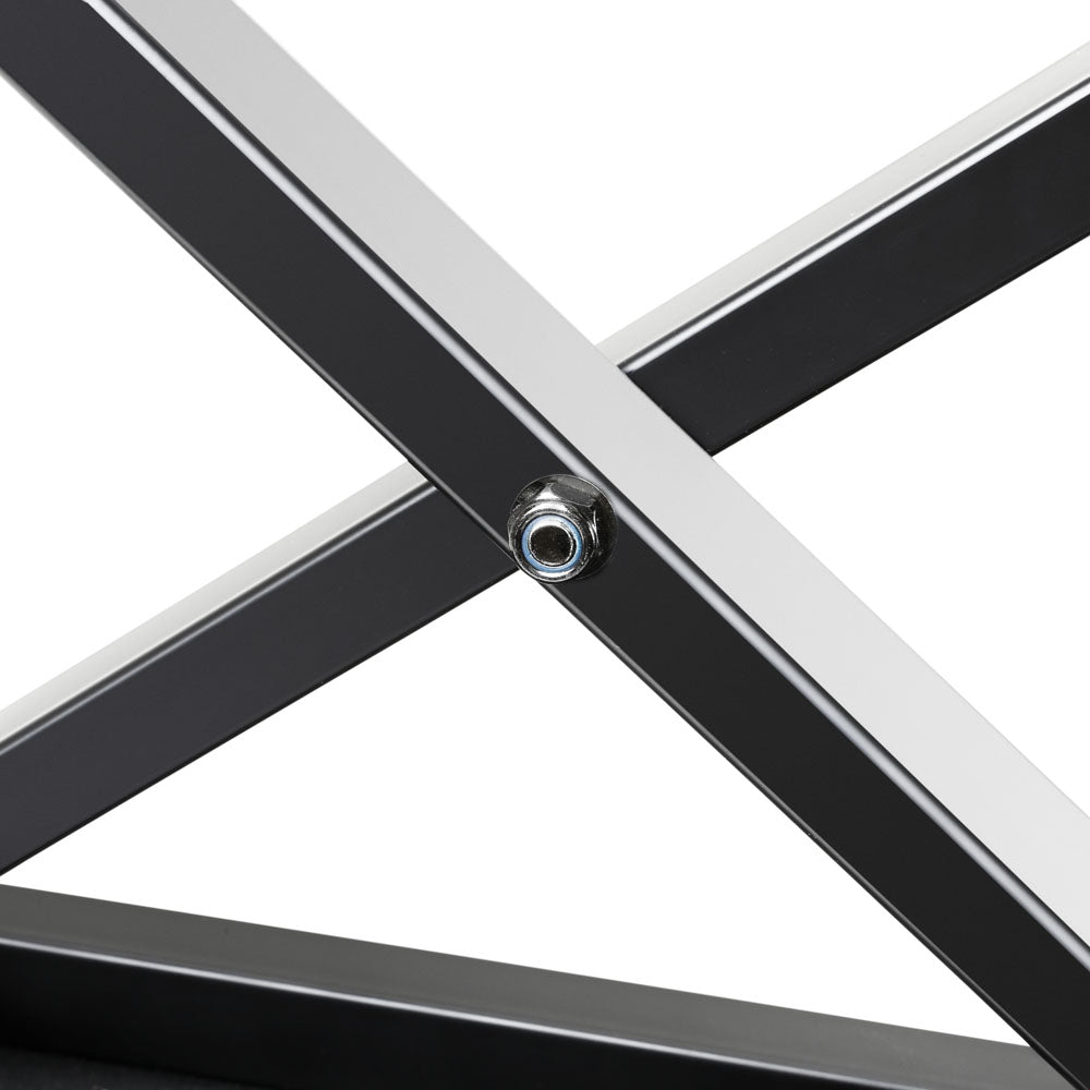 Adam Hall Stands SKT 17 - Banco de teclado plegable con acolchado extra grueso