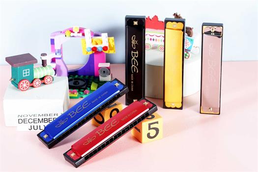 Armónica de 16 agujeros para niños en negro