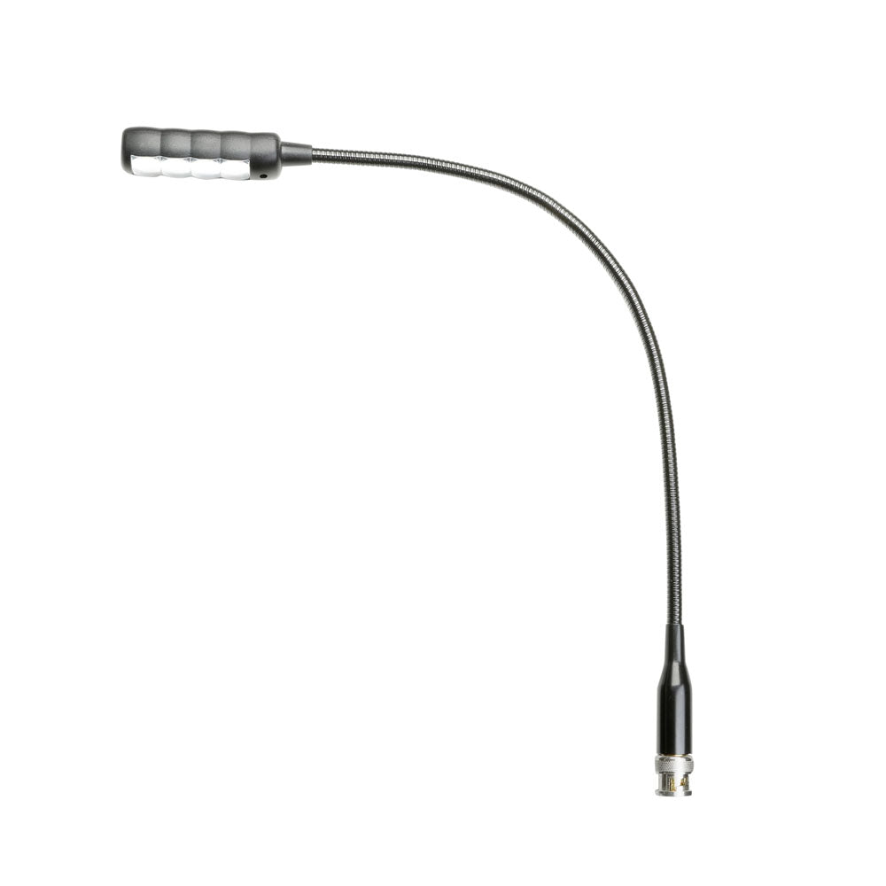 Adam Hall Stands SLED 1 ULTRA BNC - Lámpara de cuello de cisne BNC con 4 COB-LED