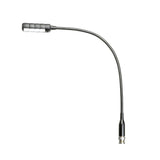 Adam Hall Stands SLED 1 ULTRA BNC - Lámpara de cuello de cisne BNC con 4 COB-LED