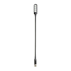 Adam Hall Stands SLED 1 ULTRA BNC - Lámpara de cuello de cisne BNC con 4 COB-LED