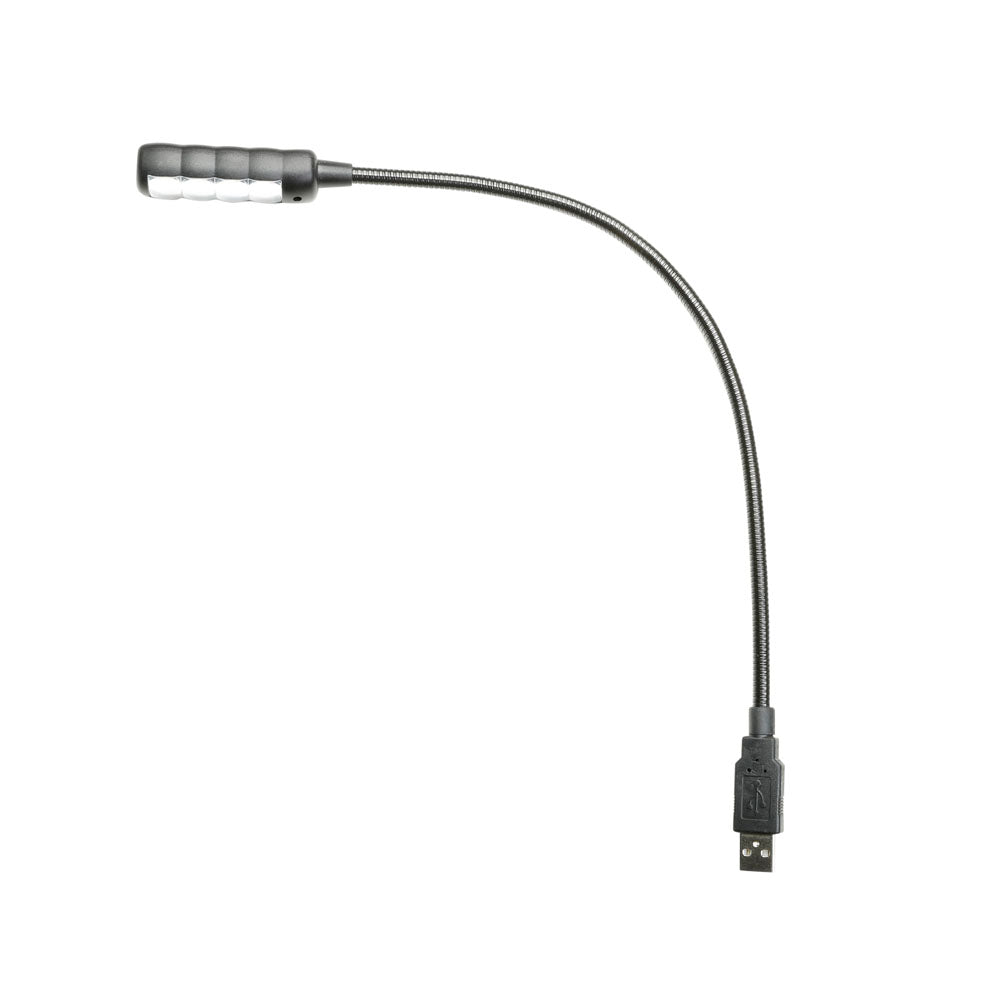 Adam Hall Stands SLED 1 ULTRA USB - Lámpara de cuello de cisne, conector USB, 4 COB-LED