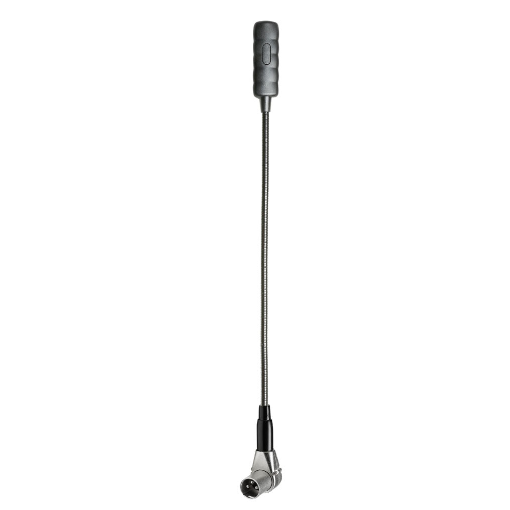 Adam Hall Stands SLED 1 ULTRA XLR 3 A - Lámpara de cuello de cisne XLR de 3 pines en ángulo con 4 COB-LED