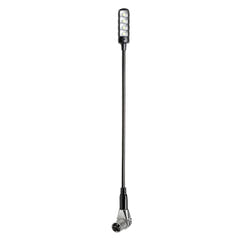 Adam Hall Stands SLED 1 ULTRA XLR 3 A - Lámpara de cuello de cisne XLR de 3 pines en ángulo con 4 COB-LED
